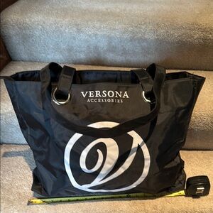 Versona Black Tote Bag. BRAND NEW.